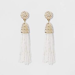 Baublebar Granita Beaded Tassel Earrings